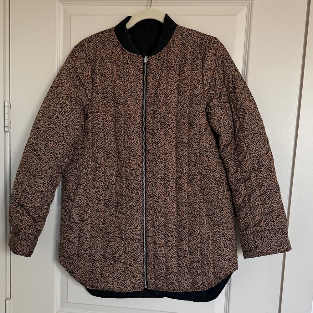 Banana Republic Reversible Black and Brown/Black Puffer Jacket